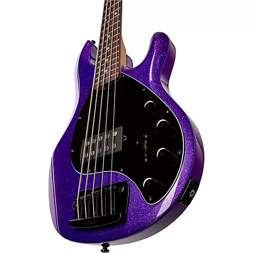 Sterling by Music Man StingRay RAY35 Sparkle Bass Guitar Purple Sparkle - musicians--Friend