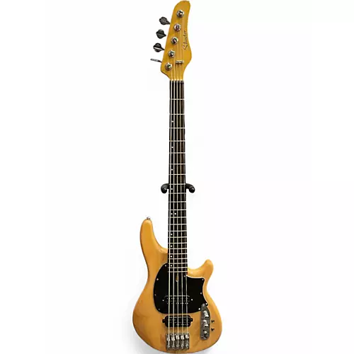 Used Schecter Guitar Research CV-5 Natural Electric Bass Guitar Natural - musicians--Friend