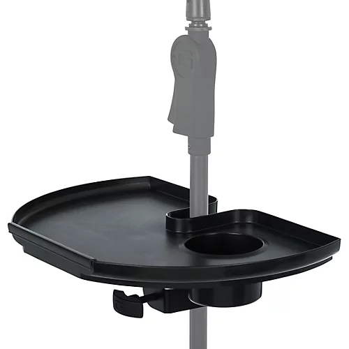 Gator GFW-MICACCTRAY Frameworks Extra Large Microphone Stand Accessory Tray with Drink Holder and Guitar Pick Tab - musicians--Friend