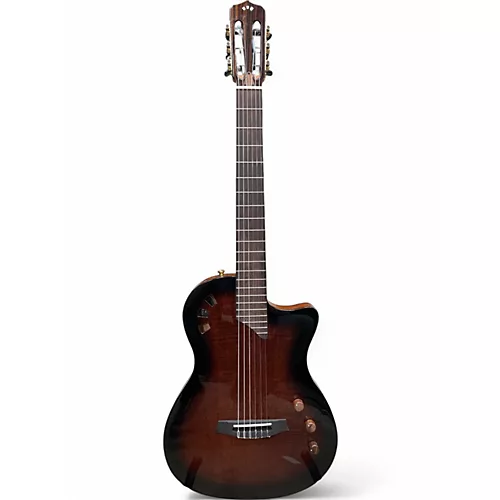 Used Cordoba Stage Brown Sunburst Classical Acoustic Electric Guitar Brown Sunburst - musicians--Friend