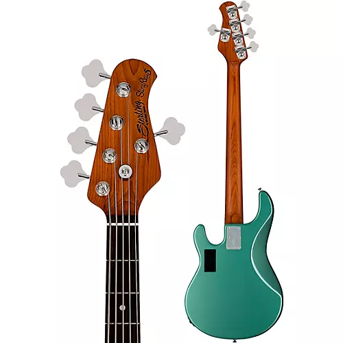 Sterling by Music Man StingRay 5 RAY35 Bass Dorado Green - musicians--Friend