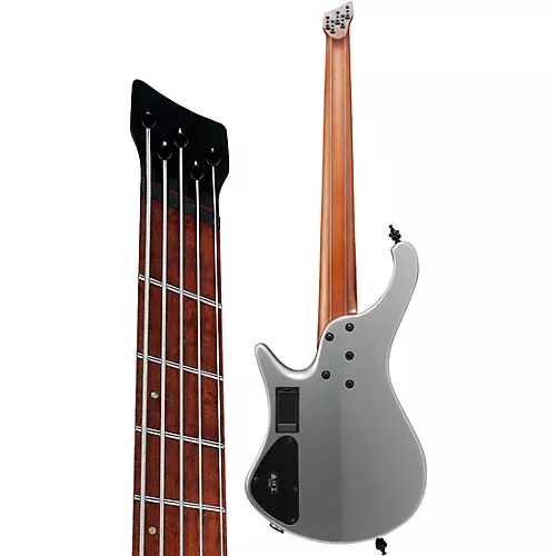 Ibanez EHB1005SMS 5-String Multi Short-Scale Ergonomic Headless Bass Guitar Metallic Gray Matte - musicians--Friend