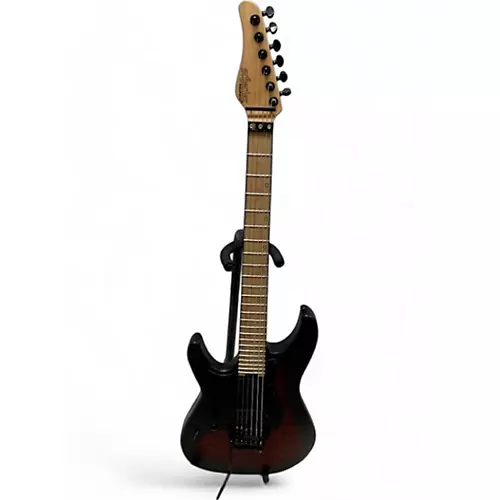 Used Schecter Guitar Research Miles Dimitri Crimson Red Burst Electric Guitar Crimson Red Burst - musicians--Friend