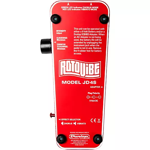 Dunlop JD-4S Rotovibe Expression Pedal - musicians--Friend