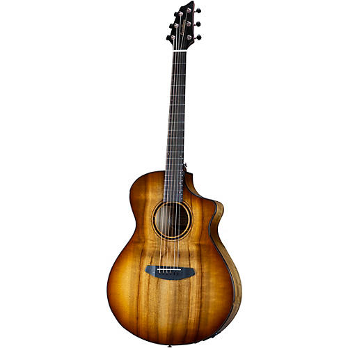 Breedlove Pursuit Exotic S CE Myrtlewood Concert Acoustic-Electric Guitar Bourbon Burst - musicians--Friend