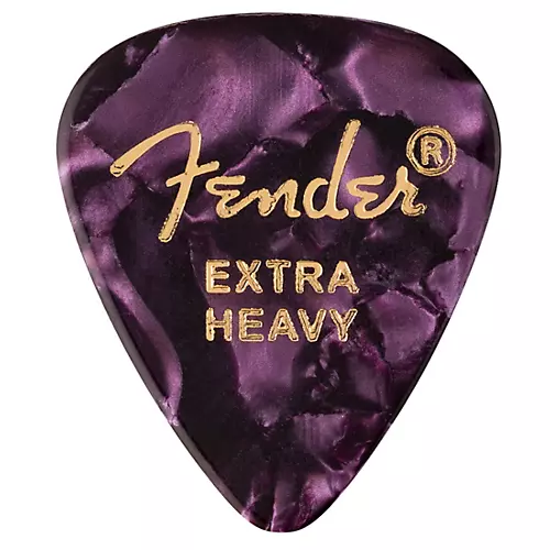 Fender 351 Premium Celluloid Guitar Picks 12-Pack Purple Moto X-Heavy - musicians--Friend