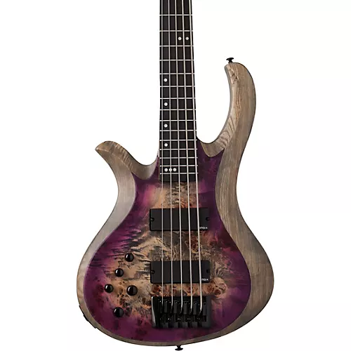 Schecter Guitar Research Riot-5 Left-Handed 5-String Electric Bass Aurora Burst - musicians--Friend