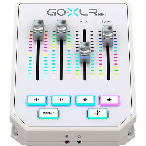 TC Helicon GoXLR Mini USB Streaming Mixer with USB/Audio Interface - White - musicians--Friend