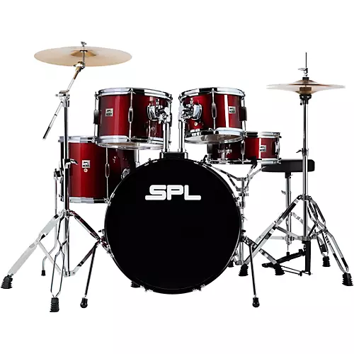 Sound Percussion Labs Kicker 5-Piece Complete Drum Set Dark Red - musicians--Friend