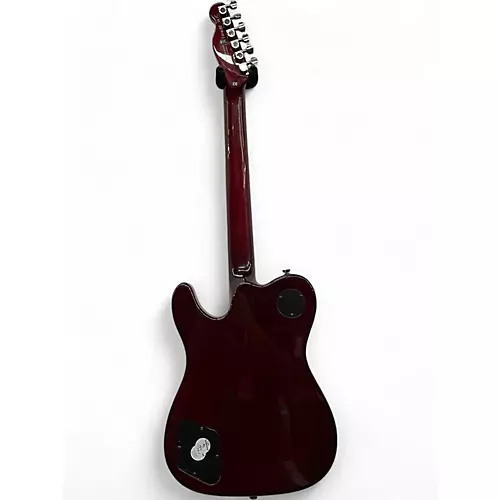 Used 2019 Fender JA90 Jim Adkins Thinline Telecaster Crimson Red Trans Hollow Body Electric Guitar Crimson Red Trans - musicians--Friend