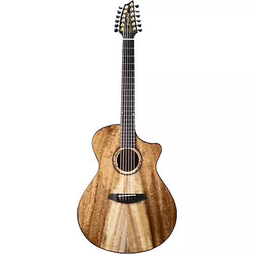 Breedlove Oregon 12-String All Solid Myrtlewood Special-Edition Dreadnought Concerto Acoustic-Electric Guitar Natural - musicians--Friend