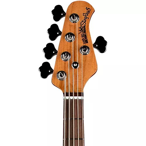 Ernie Ball Music Man StingRay5 Special H 5-String Electric Bass Guitar Black and Chrome - musicians--Friend