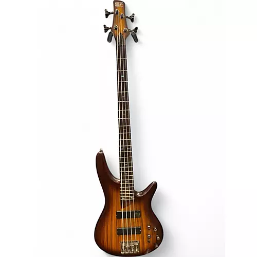 Used Ibanez SR500ZW Flat Brown Burst Electric Bass Guitar Flat Brown Burst - musicians--Friend