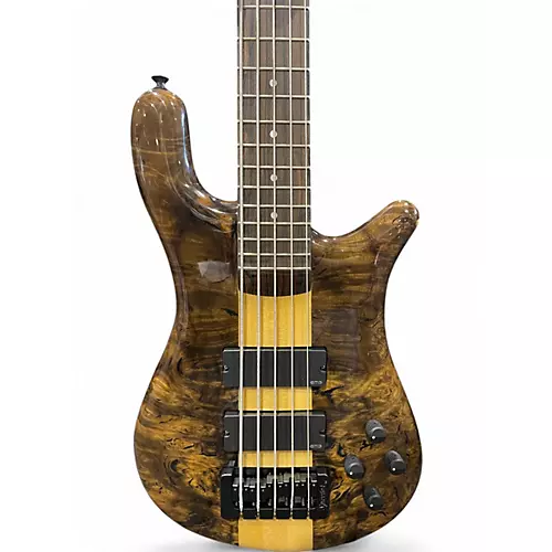 Used 2021 Spector Justin's NS5XL Woodstock Custom Collection Natural Electric Bass Guitar Natural - musicians--Friend