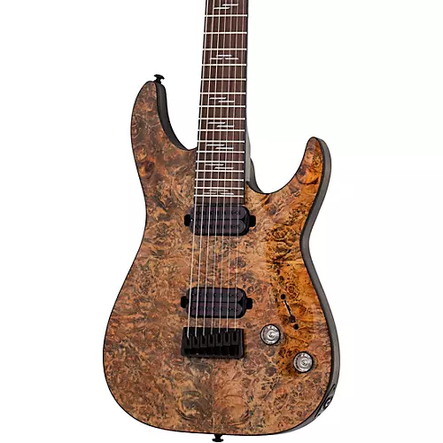 Schecter Guitar Research Omen Elite 7-String Electric Guitar See-Thru Blue Burst - musicians--Friend