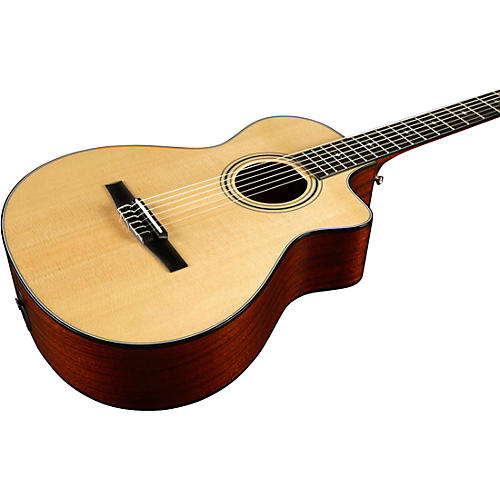 Taylor 312ce-N Grand Concert Nylon-String Acoustic-Electric Guitar Natural - musicians--Friend