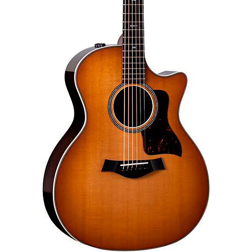 Taylor 2021 714ce Walnut Limited-Edition V-Class Grand Auditorium Acoustic-Electric Guitar Shaded Edge Burst - musicians--Friend