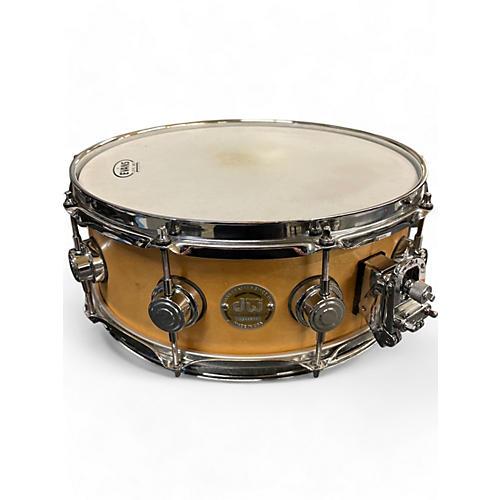Used 2006 DW 5X14 Collector's Series Maple Snare Natural Drum Natural 8 - musicians--Friend