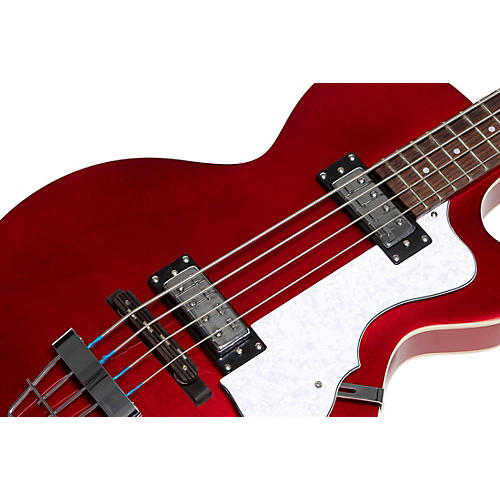 Hofner Ignition Series Short-Scale Club Bass Guitar Pearl White - musicians--Friend
