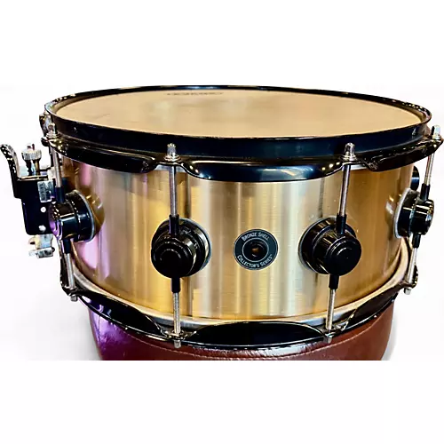 Used DW 5X14 Collector's Series Snare Cast Bronze Drum Cast Bronze 8 - musicians--Friend