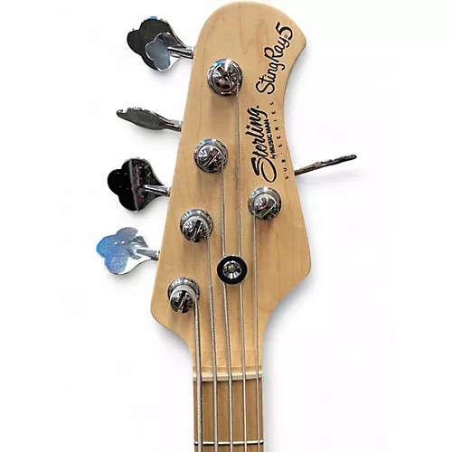 Used Sterling by Music Man STINGRAY 5 Olive Green Electric Bass Guitar Olive Green - musicians--Friend