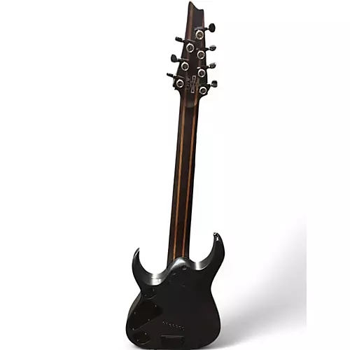 Used 2020s Ibanez RGA71AL Axion Label 7 String Black Aurora Burst Solid Body Electric Guitar Black Aurora Burst - musicians--Friend