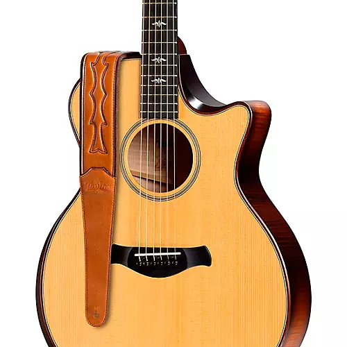 Taylor Vegan Leather Guitar Strap Tan 2.75 in. - musicians--Friend