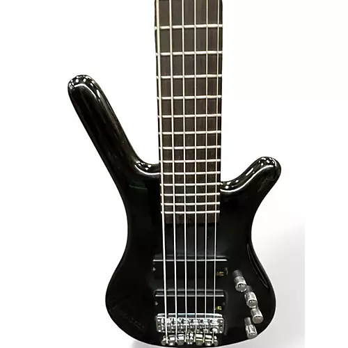 Used Warwick CORVETTE ROCK BASS Black Electric Bass Guitar Black - musicians--Friend