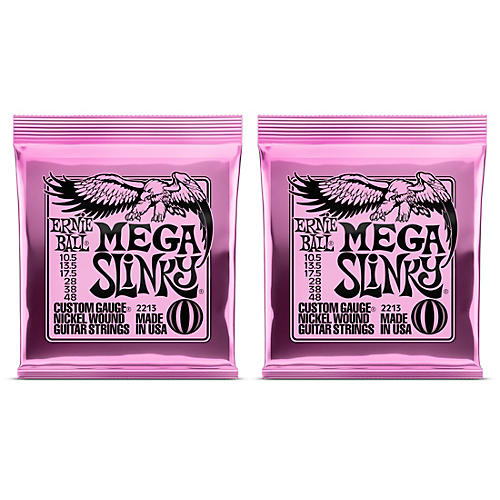 Ernie Ball 2213 Mega Slinky Nickel Wound Electric Guitar Strings 2-Pack - musicians--Friend