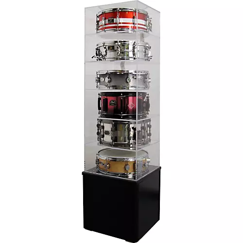 Control Acoustics Snare Drum Tower Display Case - musicians--Friend