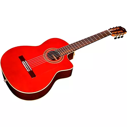 Cordoba GK Studio Negra Flamenco Acoustic-Electric Guitar Wine Red - musicians--Friend