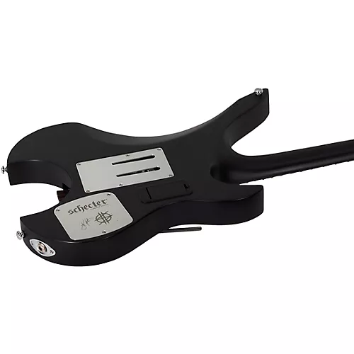 Schecter Guitar Research Synyster Gates Custom- 6 TR-S Headless Left-Handed Electric Guitar Satin Black - musicians--Friend