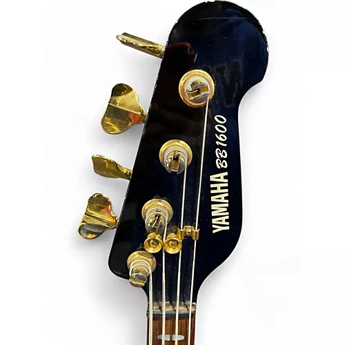 Used Yamaha BB1600 Black Electric Bass Guitar Black - musicians--Friend