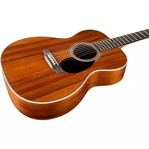 Martin Custom Shop All Flamed Koa OM Acoustic Guitar Natural - musicians--Friend