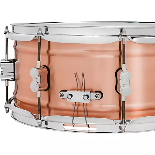 PDP by DW Concept Series 1.2 mm Natural Satin Brushed Copper Snare Drum 14 x 8 in. - musicians--Friend
