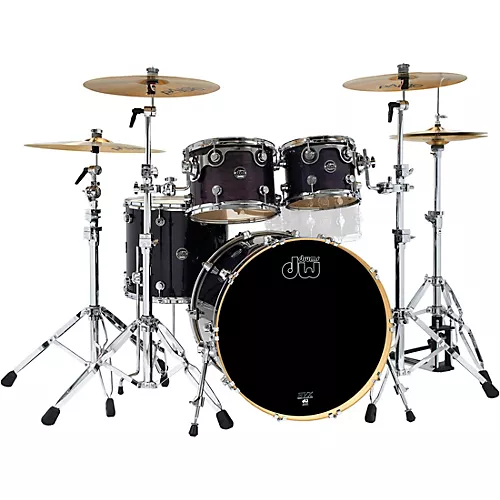 DW 4-Piece Performance Series Shell Pack Hard Satin Charcoal Metallic - musicians--Friend