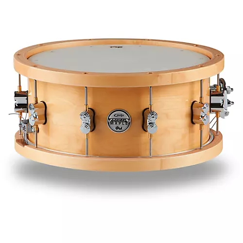 PDP by DW Concept Series 20-Ply Snare Drum With Wood Hoops 14 x 6.5 in. Natural Lacquer - musicians--Friend