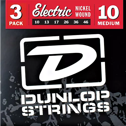 Dunlop Nickel Plated Steel Electric Guitar Strings Medium 3-Pack - musicians--Friend
