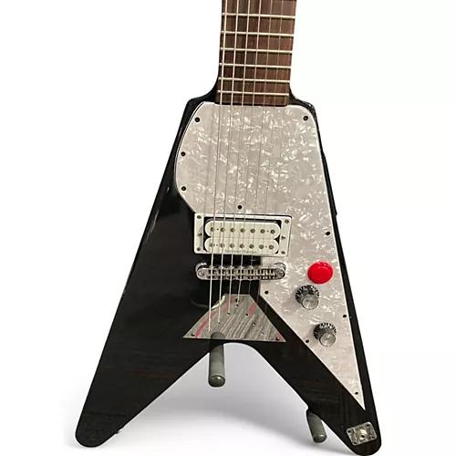 Used Gibson 7 String Djemo Mod Shop Black Solid Body Electric Guitar Black - musicians--Friend