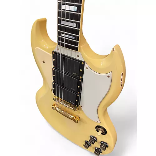 Vintage 1986 Gibson SG Custom Aged Alpine White Solid Body Electric Guitar Aged Alpine White - musicians--Friend