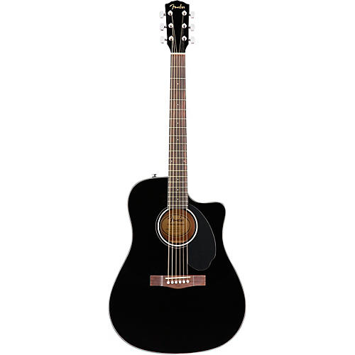 Fender CD-60SCE Dreadnought Acoustic-Electric Guitar Natural - musicians--Friend
