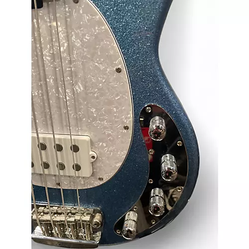 Used Sterling by Music Man Ray34 BLUE SPARKLE Electric Bass Guitar BLUE SPARKLE - musicians--Friend