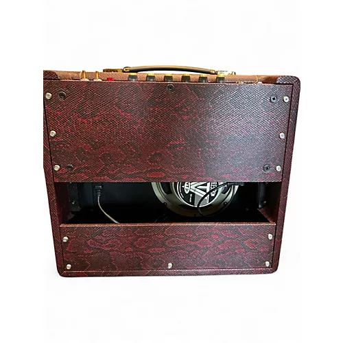 Used Marshall Limited Edition Black & Red Snakeskin Studio Vintage SV20C 2 Tube Guitar Combo Amp - musicians--Friend