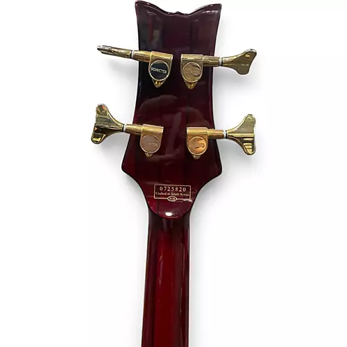 Used Schecter Guitar Research  Elite 4 String Wine Red Electric Bass Guitar Wine Red - musicians--Friend