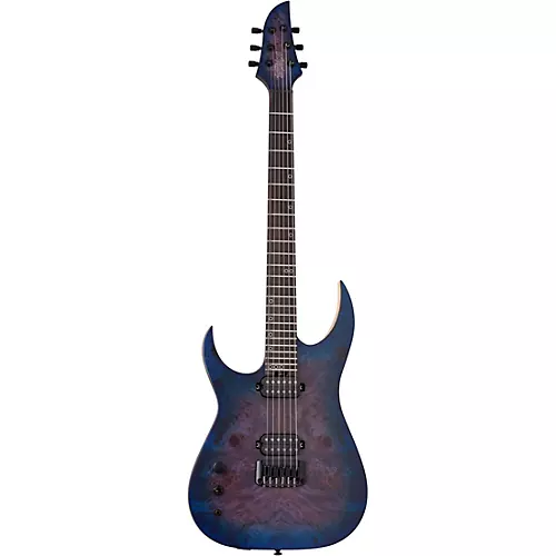 Schecter Guitar Research Keith Merrow KM-6 MK-III Artist Left-Handed Electric Guitar Blue Crimson - musicians--Friend