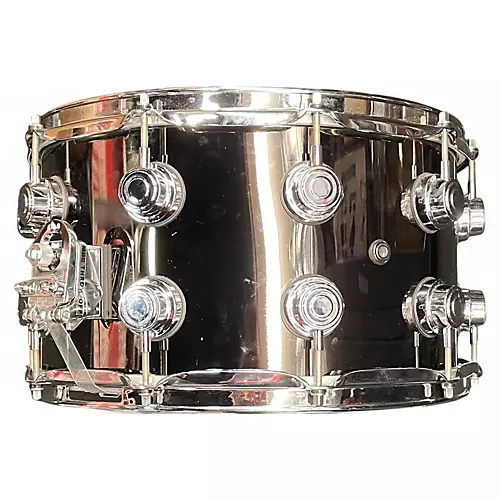 Used DW 14X8 COLLECTORS SERIES BRASS SNARE Drum Black Black 216 - musicians--Friend