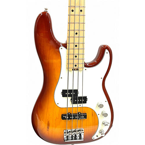 Used Fender American Elite Precision Bass Tobacco Burst Electric Bass Guitar Tobacco Burst - musicians--Friend