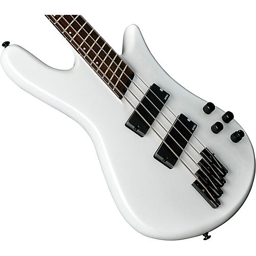 Spector NS Dimension HP 4 Four-String Multi-scale Electric Bass White Sparkle Gloss - musicians--Friend