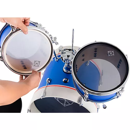 Dixon Jet Set Plus 5-Piece Shell Pack Sub Zero White - musicians--Friend