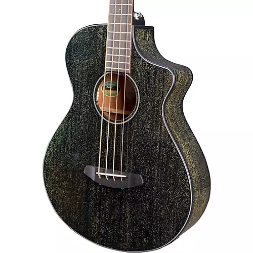 Breedlove Rainforest S Concert Acoustic-Electric Bass Guitar Black Gold - musicians--Friend